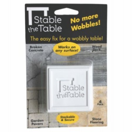 STABLE THE TABLE 4PK WHT SQ Stable Table 110-11-03-04